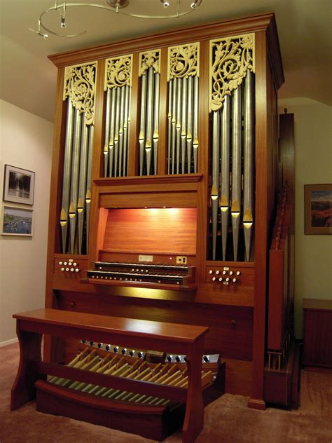 Theatre organs have horseshoe-shaped arrangements of stop tabs (tongue. . Home pipe organ for sale